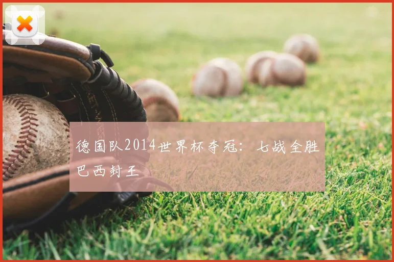 德国队2014世界杯夺冠：七战全胜巴西封王
